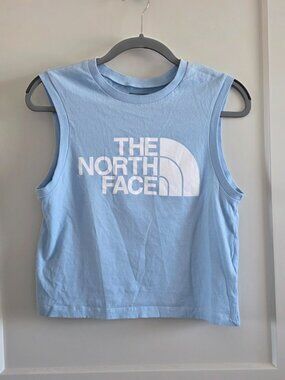 North Face Light Blue Tank Top